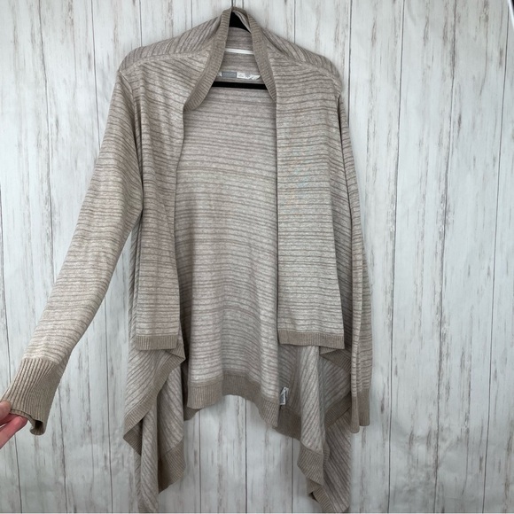 Athleta tan cream waterfall cardigan small - Picture 1 of 7